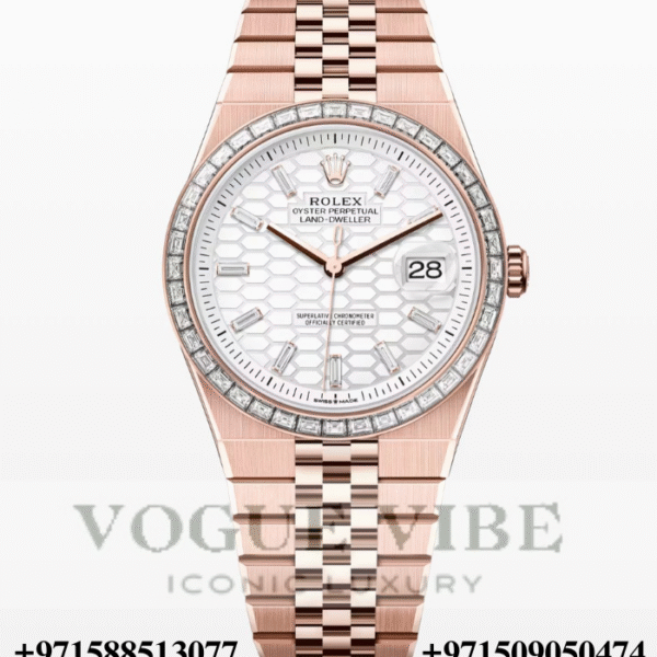 Rolex Land - Dweller Oyster , Everose Gold and Diamonds