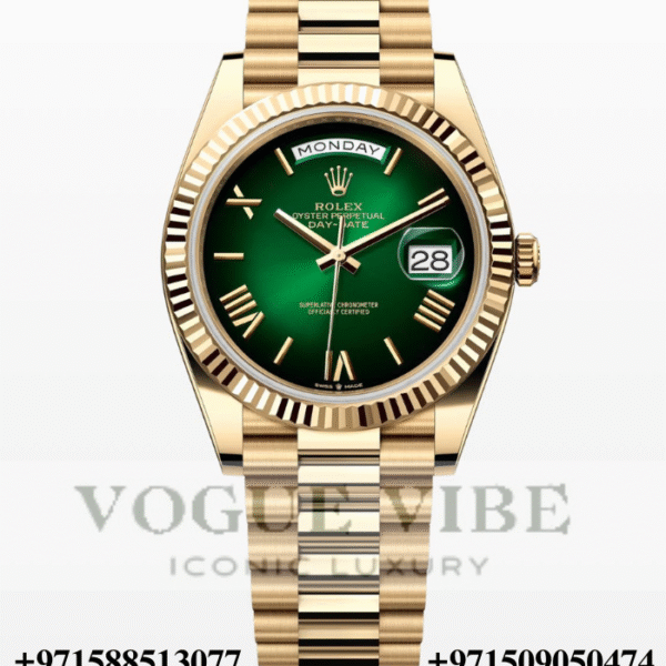 Rolex Day Date 40 , Oyster , Yellow Gold