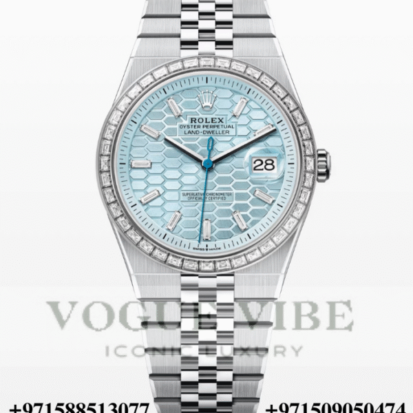Rolex Land Dweller 40 Oyster Platinum and Diamonds