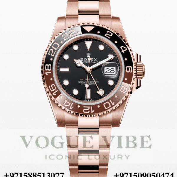 Rolex GMT MASTER ll , oyster , everose gold
